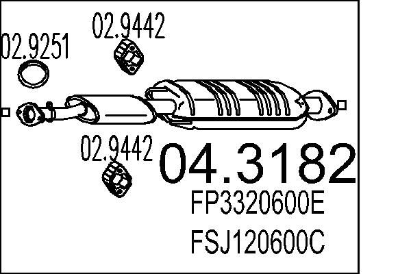 Katalizator MTS FP3320600E