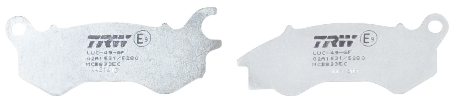 set placute frana,frana disc TRW Organic Eco MCB833EC