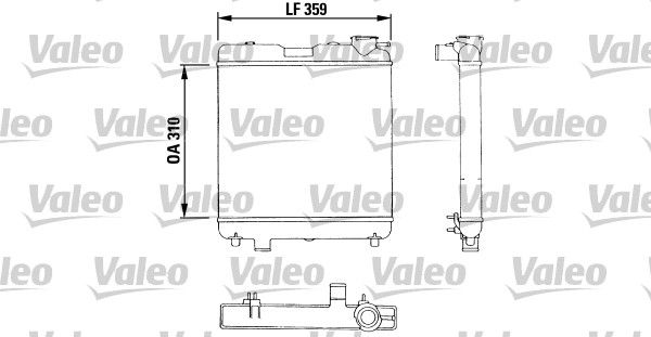 Radiator, racire motor VALEO 883053