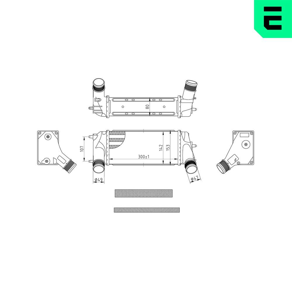 Intercooler, compresor ERA 672094