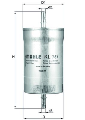Palivový filtr MAHLE KL 767