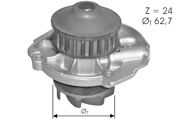 Pompe à eau, refroidissement du moteur