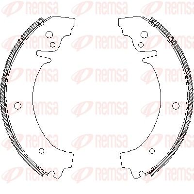 Szczęka hamulcowa REMSA 4026.00