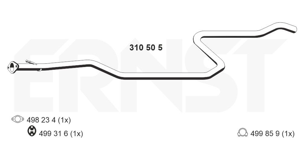 Racord evacuare ERNST 310505