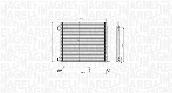 Kondenzátor klimatizácie MAGNETI MARELLI 350203832000