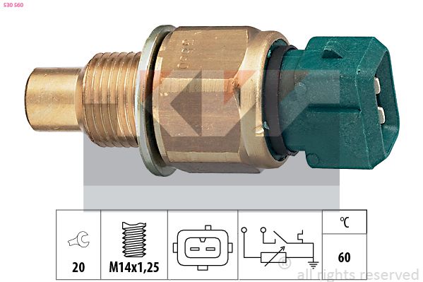 Czujnik, temperatura płynu chłodzącego KW 530 560