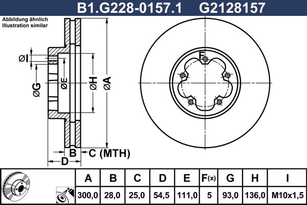 Tarcza hamulcowa GALFER B1.G228-0157.1