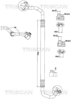 conducta presiune variabila,aer conditionat TRISCAN 9010 29039