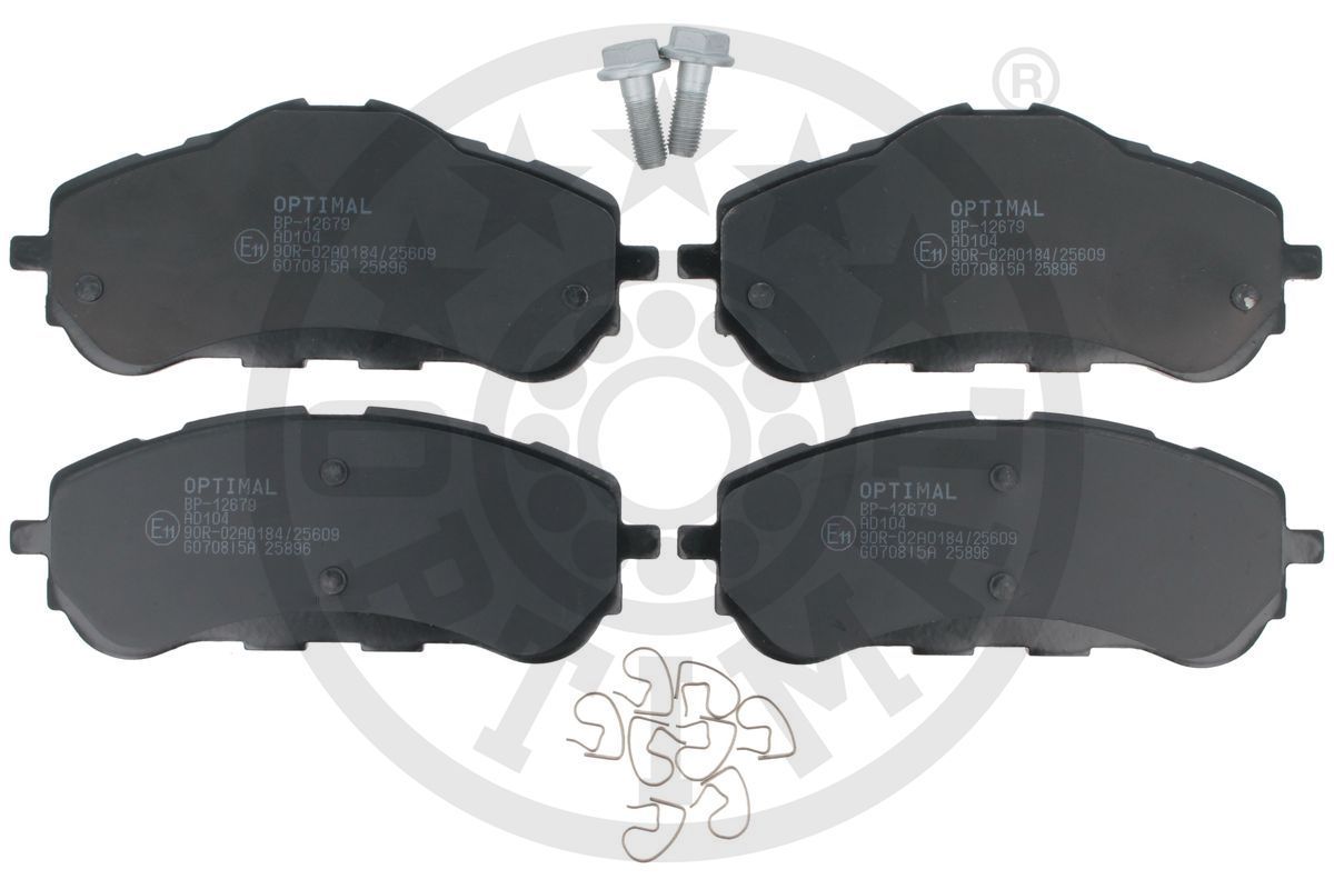 Zestaw klocków hamulcowych, hamulce tarczowe OPTIMAL BP-12679