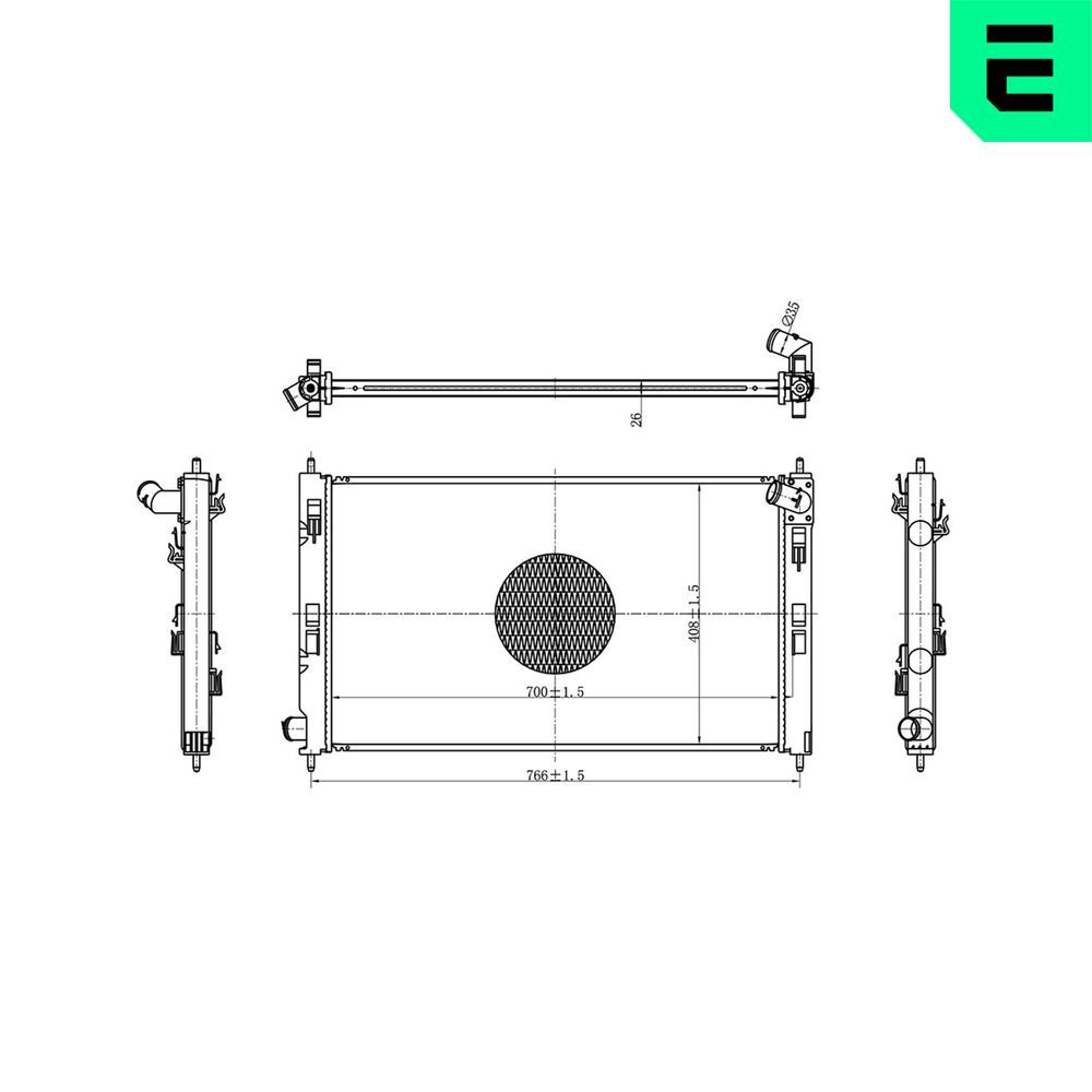 Radiator, racire motor ERA 673056