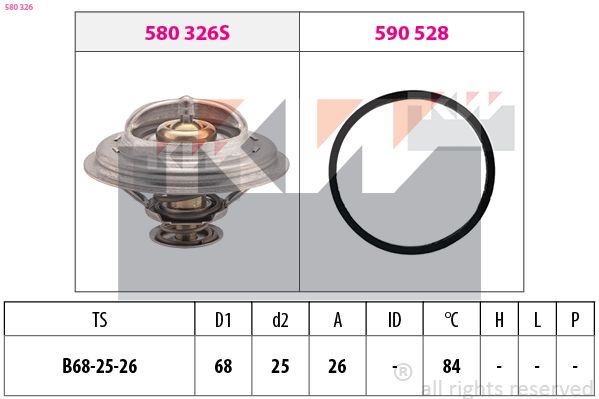 Termostat, środek chłodzący KW 580 326