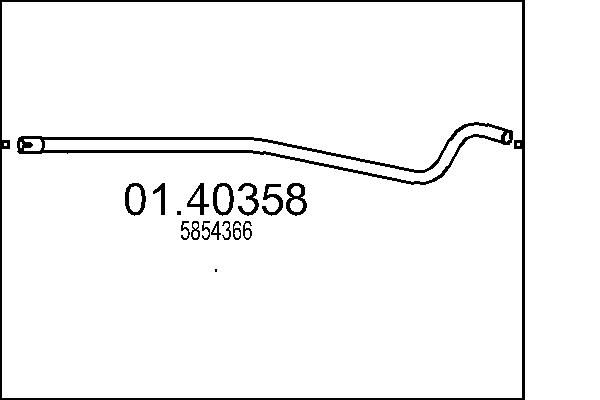 Výfuková trubka MTS 01.40358