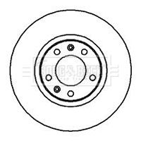 Tarcza hamulcowa BORG & BECK BBD4977