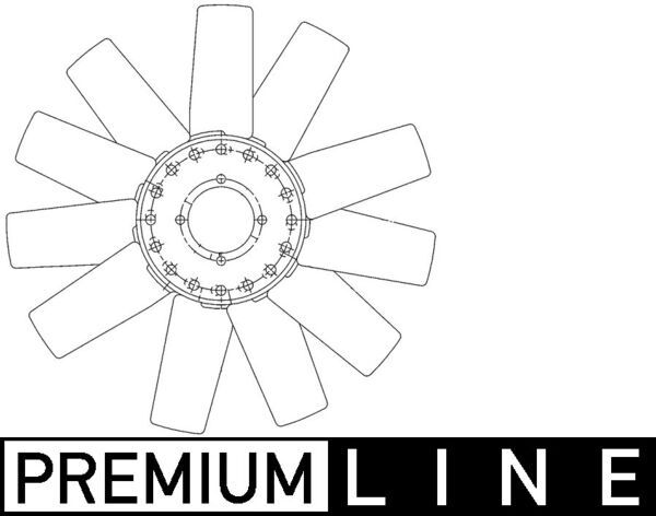Paleta ventilator, racire motor MAHLE BEHR *** PREMIUM LINE *** CFW 73 000P