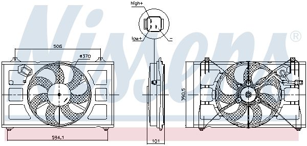Ventilateur, refroidissement du moteur