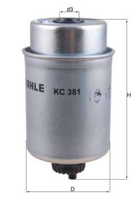 Palivový filtr MAHLE KC 381