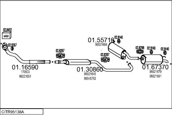Układ wydechowy MTS CITR95138A020587