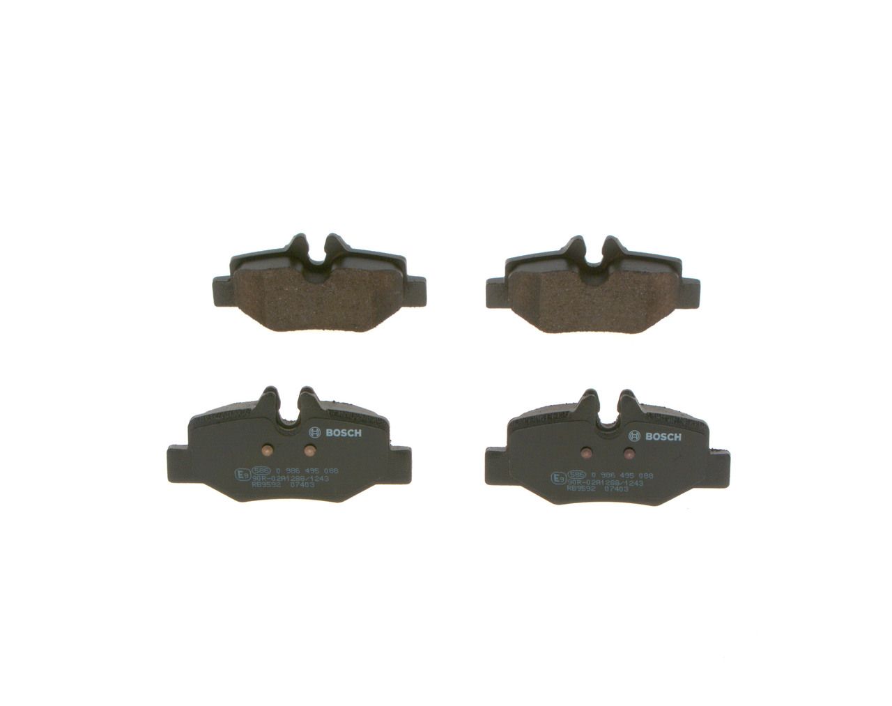 set placute frana,frana disc BOSCH 0 986 495 088