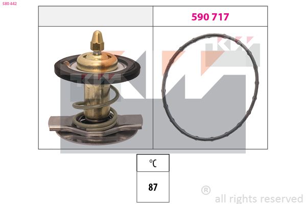 Termostat, środek chłodzący KW 580 442