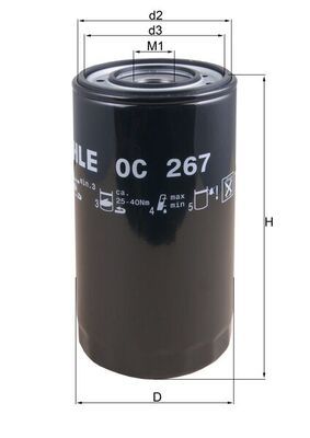 Olejový filtr MAHLE OC 267
