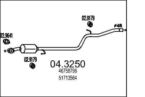 Katalizator MTS 46758796