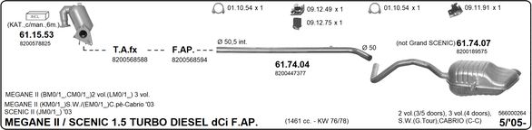 Układ wydechowy IMASAF 566000264