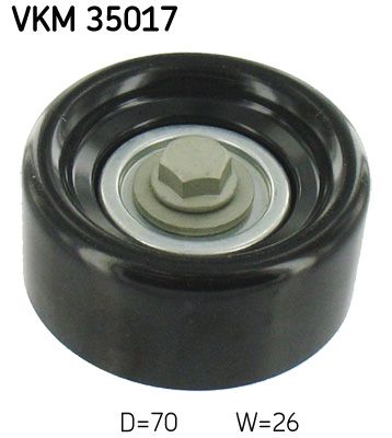 Vratná/vodiaca kladka rebrovaného klinového remeňa SKF VKM 35017