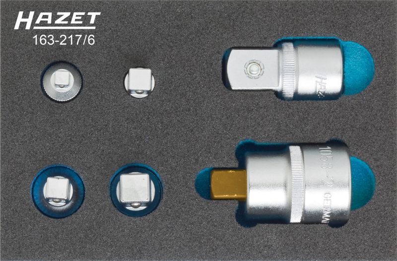 Set adaptoare marire/reducere, clichet HAZET 163-217/6