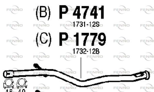 Rura wydechowa FENNO P4741