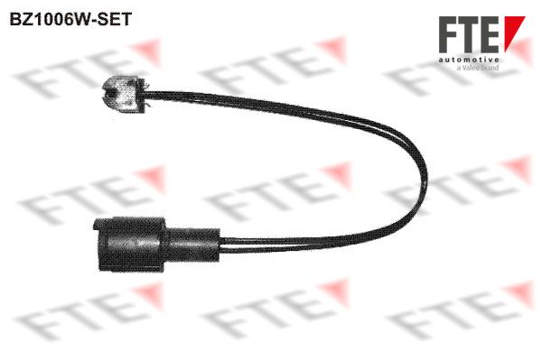 Styk ostrzegawczy, zużycie okładzin hamulcowych FTE 9410006