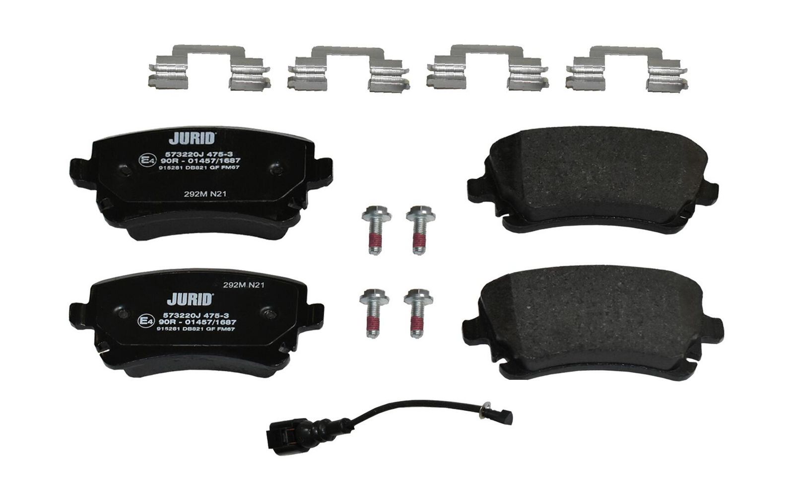 set placute frana,frana disc JURID 573220J