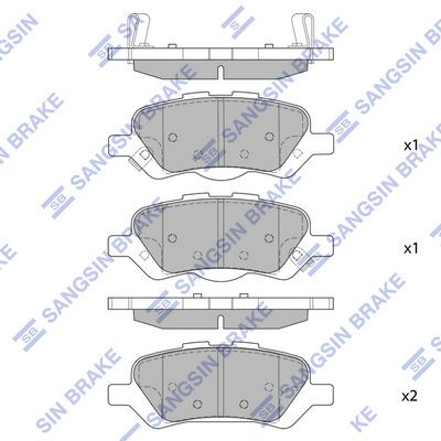 set placute frana,frana disc HI-Q SP1459
