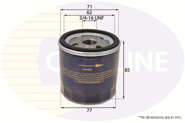 Filtr oleju COMLINE EOF022