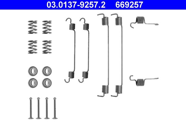 Set accesorii, sabot de frana ATE 03.0137-9257.2