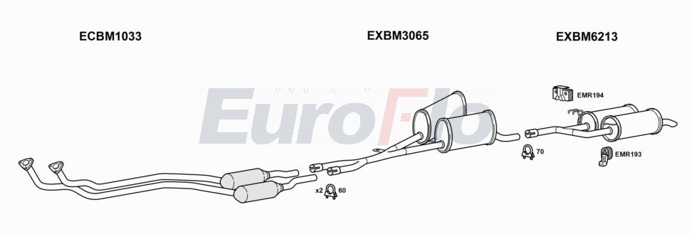 Układ wydechowy EUROFLO BM520203004B