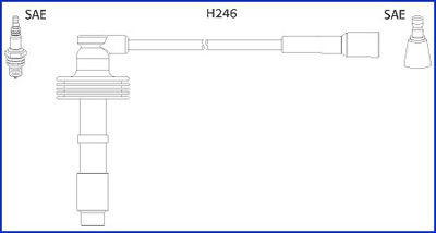 Zestaw przewodów zapłonowych ASTEMO-HITACHI 134560