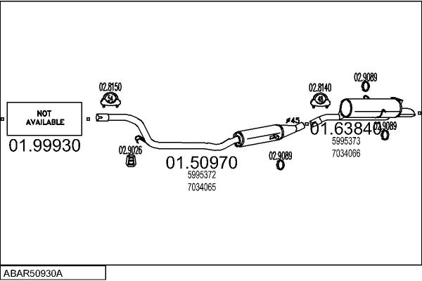 Układ wydechowy MTS ABAR50930A002589