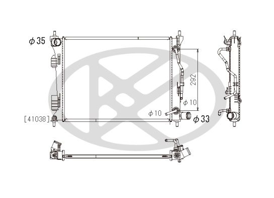 Radiator, racire motor KOYORAD PL812654