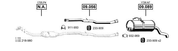 Układ wydechowy ASMET CI090285