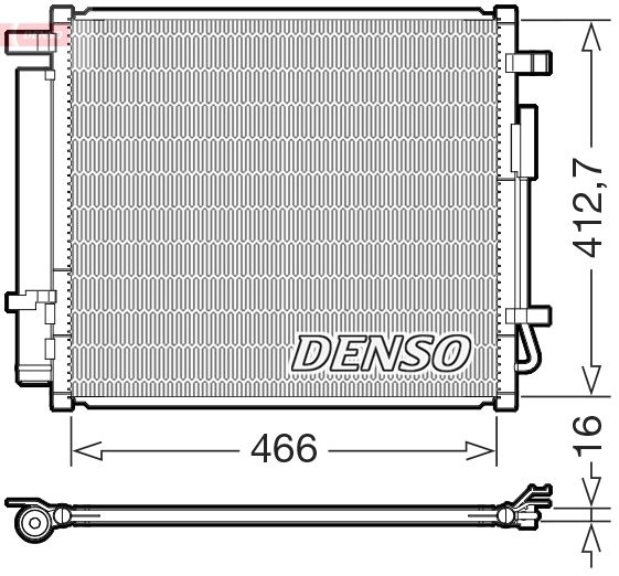 Condensator, climatizare DENSO DCN41033