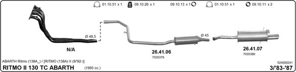 Układ wydechowy IMASAF 524000241