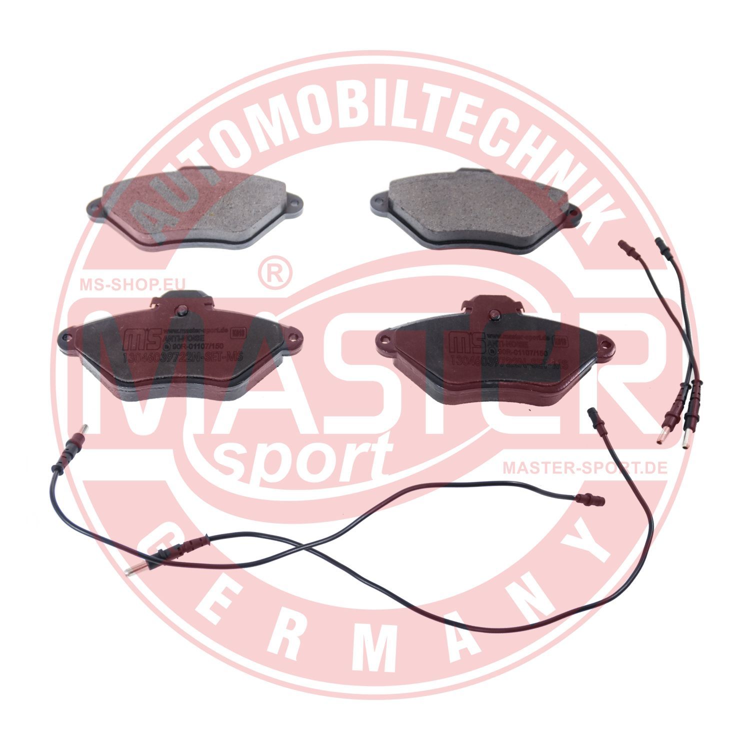 Zestaw klocków hamulcowych, hamulce tarczowe MASTER-SPORT GERMANY 13046039722N-SET-MS