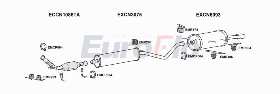 Układ wydechowy EUROFLO CNC4204008A00