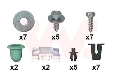 Set montaj, aripa laterala VAN WEZEL 5880796