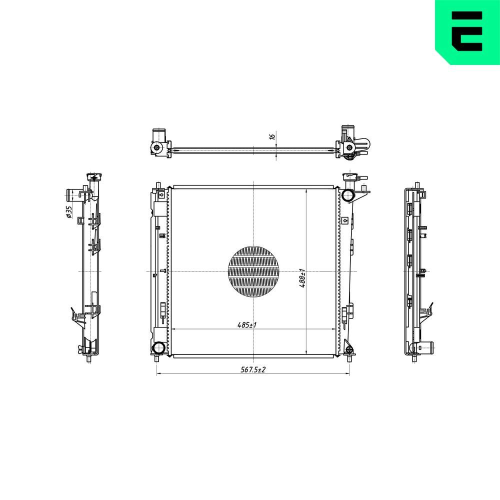Radiator, racire motor ERA 673218