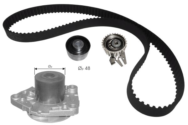 Pompe à eau + kit de courroie crantée