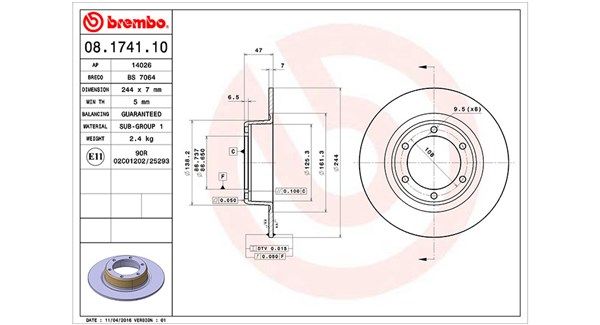 Tarcza hamulcowa MAGNETI MARELLI 360406017500