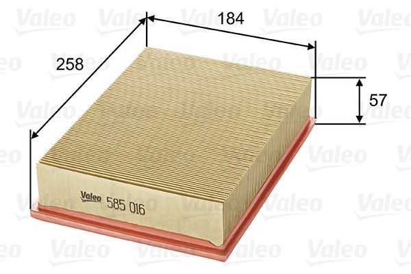 Vzduchový filter VALEO 585016