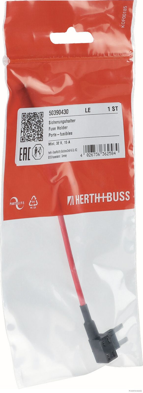 Levně Držák pojistky HERTH+BUSS ELPARTS 50390430