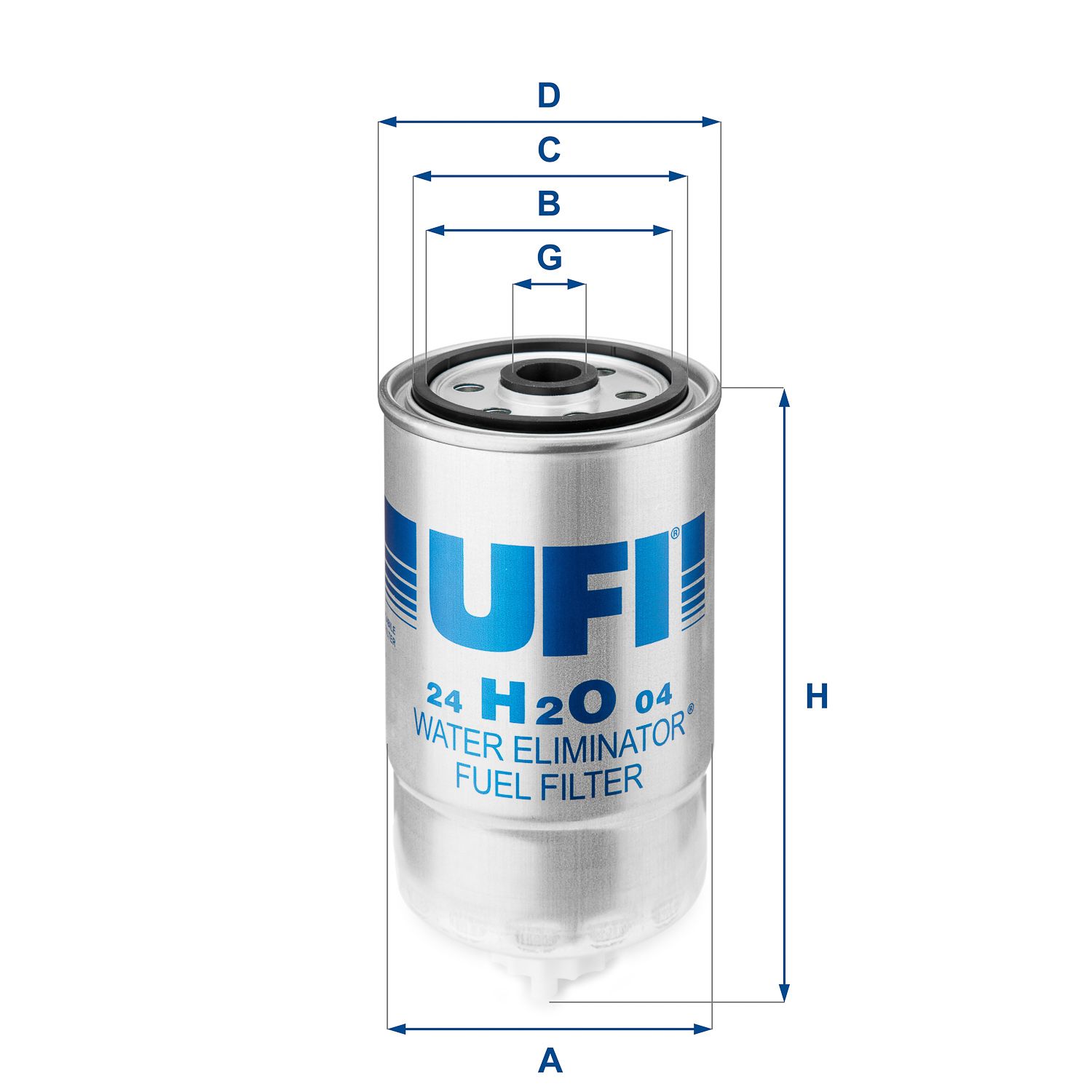 Palivový filter UFI 24.H2O.04